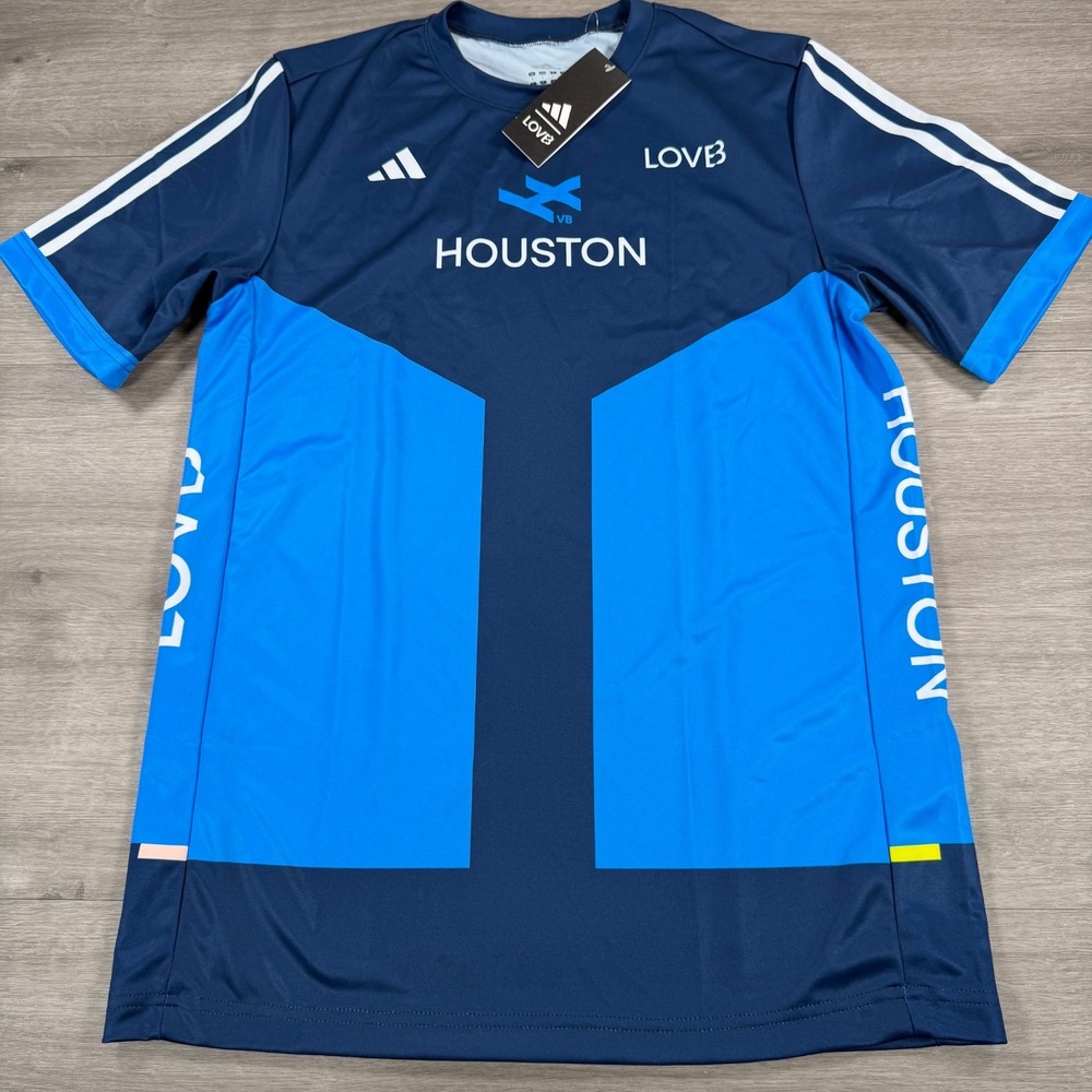 Adidas x LOVB Houston Volleyball Jersey Large NWT Slim Fit